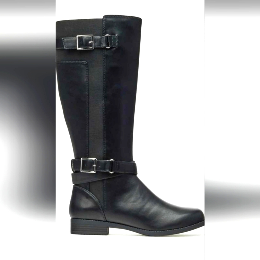 JustFab Valerie black Boot 9 Faux leather